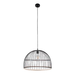 glo-00681-00681_3 GLOBOSTAR® NEVIS 00681 ΜΟΝΤΕΡΝΟ ΚΡΕΜΑΣΤΟ ΦΩΤΙΣΤΙΚΟ ΠΛΕΓΜΑ ΜΟΝΟΦΩΤΟ 1 X E27 IP20 ΜΑΥΡΟ ΜΕΤΑ