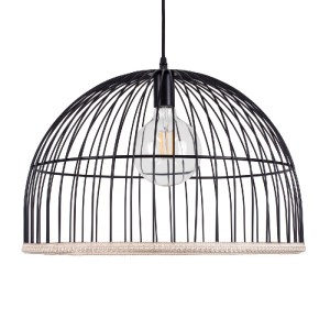 glo-00681-00681_4 GLOBOSTAR® NEVIS 00681 ΜΟΝΤΕΡΝΟ ΚΡΕΜΑΣΤΟ ΦΩΤΙΣΤΙΚΟ ΠΛΕΓΜΑ ΜΟΝΟΦΩΤΟ 1 X E27 IP20 ΜΑΥΡΟ ΜΕΤΑ