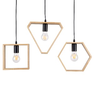 glo-00682-00682_5 GLOBOSTAR® ELISE 00682 ΜΟΝΤΕΡΝΟ ΚΡΕΜΑΣΤΟ ΦΩΤΙΣΤΙΚΟ ΡΑΓΑ ΤΡΙΦΩΤΟ 3 X E27 IP20 ΜΠΕΖ ΞΥΛΟ ΜΕ 