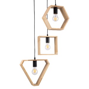 glo-00683-00683_4 GLOBOSTAR® ELISE 00683 ΜΟΝΤΕΡΝΟ ΚΡΕΜΑΣΤΟ ΦΩΤΙΣΤΙΚΟ ΑΝΑΡΤΗΣΗ ΤΡΙΦΩΤΟ 3 X E27 IP20 ΜΠΕΖ ΞΥΛΟ