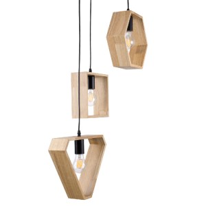 glo-00683-00683_5 GLOBOSTAR® ELISE 00683 ΜΟΝΤΕΡΝΟ ΚΡΕΜΑΣΤΟ ΦΩΤΙΣΤΙΚΟ ΑΝΑΡΤΗΣΗ ΤΡΙΦΩΤΟ 3 X E27 IP20 ΜΠΕΖ ΞΥΛΟ