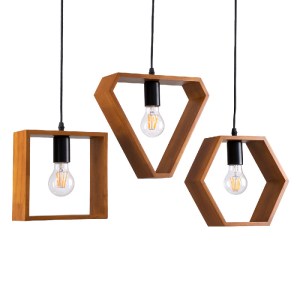 glo-00684-00684_4 GLOBOSTAR® ELISE 00684 ΜΟΝΤΕΡΝΟ ΚΡΕΜΑΣΤΟ ΦΩΤΙΣΤΙΚΟ ΡΑΓΑ ΤΡΙΦΩΤΟ 3 X E27 IP20 ΚΑΦΕ ΞΥΛΟ ΜΕ 