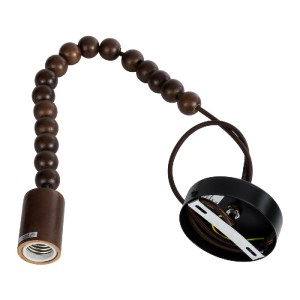 glo-00694-00694_4 GLOBOSTAR® BEADS 00694 VINTAGE ΚΡΕΜΑΣΤΟ ΦΩΤΙΣΤΙΚΟ ΑΝΑΡΤΗΣΗ ΜΟΝΟΦΩΤΟ 1 X E27 IP20 ΚΑΦΕ ΞΥΛΟ