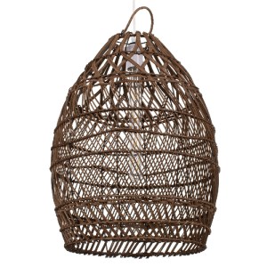 glo-00711-00711_0 GLOBOSTAR® TAHITI 00711 BOHO ΚΡΕΜΑΣΤΟ ΦΩΤΙΣΤΙΚΟ ΠΛΕΓΜΑ ΜΟΝΟΦΩΤΟ 1 X E27 IP20 ΚΑΦΕ ΞΥΛΟ - Μ