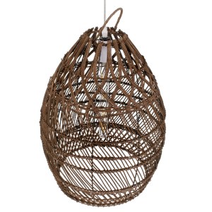 glo-00711-00711_6 GLOBOSTAR® TAHITI 00711 BOHO ΚΡΕΜΑΣΤΟ ΦΩΤΙΣΤΙΚΟ ΠΛΕΓΜΑ ΜΟΝΟΦΩΤΟ 1 X E27 IP20 ΚΑΦΕ ΞΥΛΟ - Μ