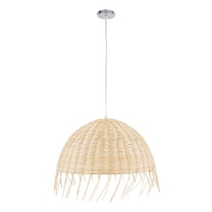 glo-00712-00712_3 GLOBOSTAR® JAKARTA 00712 BOHO ΚΡΕΜΑΣΤΟ ΦΩΤΙΣΤΙΚΟ ΚΑΜΠΑΝΑ ΜΟΝΟΦΩΤΟ 1 X E27 IP20 ΜΠΕΖ ΞΥΛΟ -