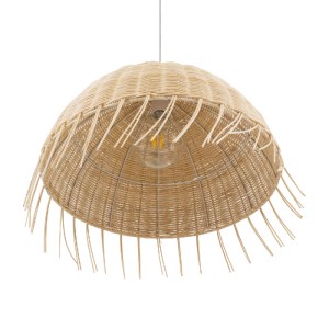 glo-00712-00712_5 GLOBOSTAR® JAKARTA 00712 BOHO ΚΡΕΜΑΣΤΟ ΦΩΤΙΣΤΙΚΟ ΚΑΜΠΑΝΑ ΜΟΝΟΦΩΤΟ 1 X E27 IP20 ΜΠΕΖ ΞΥΛΟ -