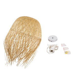 glo-00713-00713_8 GLOBOSTAR® MANILA 00713 BOHO ΚΡΕΜΑΣΤΟ ΦΩΤΙΣΤΙΚΟ ΠΛΕΓΜΑ ΜΟΝΟΦΩΤΟ 1 X E27 IP20 ΜΠΕΖ ΞΥΛΟ - Μ