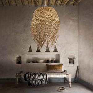 glo-00713-post_18 GLOBOSTAR® MANILA 00713 BOHO ΚΡΕΜΑΣΤΟ ΦΩΤΙΣΤΙΚΟ ΠΛΕΓΜΑ ΜΟΝΟΦΩΤΟ 1 X E27 IP20 ΜΠΕΖ ΞΥΛΟ - Μ