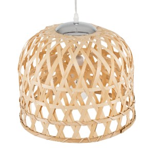 glo-00715-00715_6 GLOBOSTAR® MANGEA 00715 BOHO ΚΡΕΜΑΣΤΟ ΦΩΤΙΣΤΙΚΟ ΠΛΕΓΜΑ ΜΟΝΟΦΩΤΟ 1 X E27 IP20 ΜΠΕΖ ΞΥΛΟ - Μ