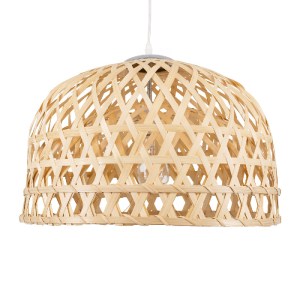 glo-00716-00716_4 GLOBOSTAR® MANGEA 00716 BOHO ΚΡΕΜΑΣΤΟ ΦΩΤΙΣΤΙΚΟ ΠΛΕΓΜΑ ΜΟΝΟΦΩΤΟ 1 X E27 IP20 ΜΠΕΖ ΞΥΛΟ - Μ