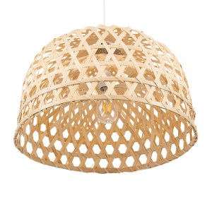glo-00716-00716_5 GLOBOSTAR® MANGEA 00716 BOHO ΚΡΕΜΑΣΤΟ ΦΩΤΙΣΤΙΚΟ ΠΛΕΓΜΑ ΜΟΝΟΦΩΤΟ 1 X E27 IP20 ΜΠΕΖ ΞΥΛΟ - Μ