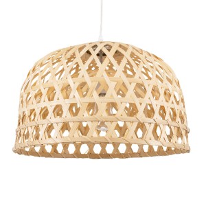 glo-00716-60502c_00716_0 GLOBOSTAR® MANGEA 00716 BOHO ΚΡΕΜΑΣΤΟ ΦΩΤΙΣΤΙΚΟ ΠΛΕΓΜΑ ΜΟΝΟΦΩΤΟ 1 X E27 IP20 ΜΠΕΖ ΞΥΛΟ - Μ