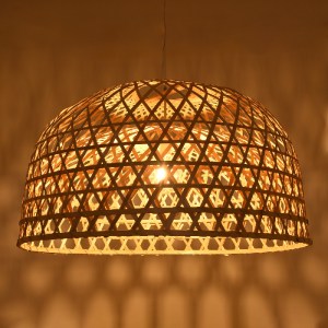 glo-00717-00717_2 GLOBOSTAR® MANGEA 00717 BOHO ΚΡΕΜΑΣΤΟ ΦΩΤΙΣΤΙΚΟ ΠΛΕΓΜΑ ΜΟΝΟΦΩΤΟ 1 X E27 IP20 ΜΠΕΖ ΞΥΛΟ - Μ