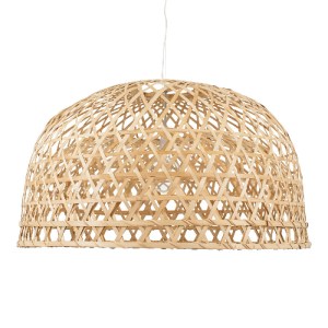 glo-00717-00717_4 GLOBOSTAR® MANGEA 00717 BOHO ΚΡΕΜΑΣΤΟ ΦΩΤΙΣΤΙΚΟ ΠΛΕΓΜΑ ΜΟΝΟΦΩΤΟ 1 X E27 IP20 ΜΠΕΖ ΞΥΛΟ - Μ