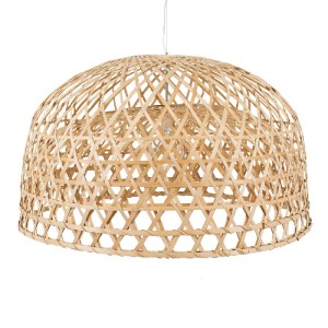 glo-00717-00717_6 GLOBOSTAR® MANGEA 00717 BOHO ΚΡΕΜΑΣΤΟ ΦΩΤΙΣΤΙΚΟ ΠΛΕΓΜΑ ΜΟΝΟΦΩΤΟ 1 X E27 IP20 ΜΠΕΖ ΞΥΛΟ - Μ
