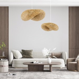 glo-00718-post_188 GLOBOSTAR® MEXICO 00718 BOHO ΚΡΕΜΑΣΤΟ ΦΩΤΙΣΤΙΚΟ ΑΝΑΡΤΗΣΗ ΜΟΝΟΦΩΤΟ 1 X E27 IP20 ΜΠΕΖ ΞΥΛΟ -