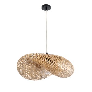glo-00719-00719_3 GLOBOSTAR® MEXICO 00719 BOHO ΚΡΕΜΑΣΤΟ ΦΩΤΙΣΤΙΚΟ ΑΝΑΡΤΗΣΗ ΜΟΝΟΦΩΤΟ 1 X E27 IP20 ΜΠΕΖ ΞΥΛΟ -