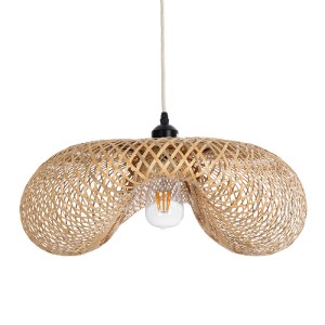 glo-00719-00719_7 GLOBOSTAR® MEXICO 00719 BOHO ΚΡΕΜΑΣΤΟ ΦΩΤΙΣΤΙΚΟ ΑΝΑΡΤΗΣΗ ΜΟΝΟΦΩΤΟ 1 X E27 IP20 ΜΠΕΖ ΞΥΛΟ -
