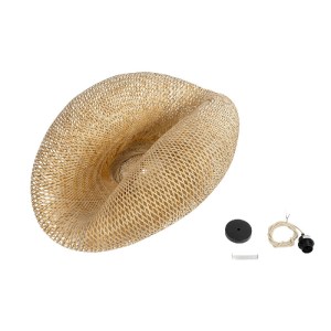 glo-00721-00721_10 GLOBOSTAR® MEXICO 00721 BOHO ΚΡΕΜΑΣΤΟ ΦΩΤΙΣΤΙΚΟ ΑΝΑΡΤΗΣΗ ΜΟΝΟΦΩΤΟ 1 X E27 IP20 ΜΠΕΖ ΞΥΛΟ - Μ100 X Π80 X Y35CM