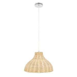 glo-00724-00724_3 GLOBOSTAR® MAYOTTE 00724 BOHO ΚΡΕΜΑΣΤΟ ΦΩΤΙΣΤΙΚΟ ΚΑΜΠΑΝΑ ΜΟΝΟΦΩΤΟ 1 X E27 IP20 ΜΠΕΖ ΞΥΛΟ -
