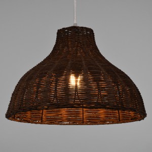 glo-00725-00725_2 GLOBOSTAR® MAYOTTE 00725 BOHO ΚΡΕΜΑΣΤΟ ΦΩΤΙΣΤΙΚΟ ΚΑΜΠΑΝΑ ΜΟΝΟΦΩΤΟ 1 X E27 IP20 ΚΑΦΕ ΞΥΛΟ -