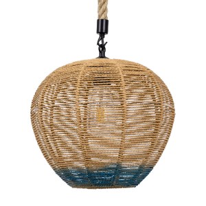 glo-00726-00726_5 GLOBOSTAR® SIMON 00726 BOHO ΚΡΕΜΑΣΤΟ ΦΩΤΙΣΤΙΚΟ ΠΛΕΓΜΑ ΜΟΝΟΦΩΤΟ 1 X E27 IP20 ΜΠΕΖ & ΜΠΛΕ ΣΧ