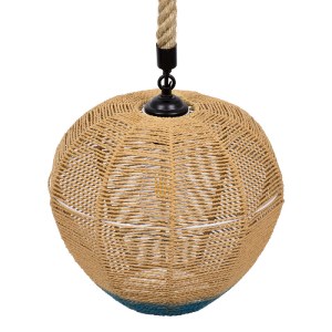 glo-00726-00726_6 GLOBOSTAR® SIMON 00726 BOHO ΚΡΕΜΑΣΤΟ ΦΩΤΙΣΤΙΚΟ ΠΛΕΓΜΑ ΜΟΝΟΦΩΤΟ 1 X E27 IP20 ΜΠΕΖ & ΜΠΛΕ ΣΧ