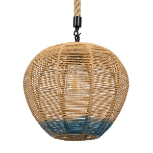glo-00726-00bf46_00726_0 GLOBOSTAR® SIMON 00726 BOHO ΚΡΕΜΑΣΤΟ ΦΩΤΙΣΤΙΚΟ ΠΛΕΓΜΑ ΜΟΝΟΦΩΤΟ 1 X E27 IP20 ΜΠΕΖ & ΜΠΛΕ ΣΧ