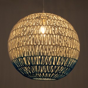 glo-00729-00729_2 GLOBOSTAR® SANTOR 00729 BOHO ΚΡΕΜΑΣΤΟ ΦΩΤΙΣΤΙΚΟ ΜΠΑΛΑ ΜΟΝΟΦΩΤΟ 1 X E27 IP20 ΛΕΥΚΟ & ΜΠΛΕ Σ