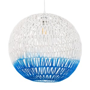 glo-00729-606349_00729_0 GLOBOSTAR® SANTOR 00729 BOHO ΚΡΕΜΑΣΤΟ ΦΩΤΙΣΤΙΚΟ ΜΠΑΛΑ ΜΟΝΟΦΩΤΟ 1 X E27 IP20 ΛΕΥΚΟ & ΜΠΛΕ Σ