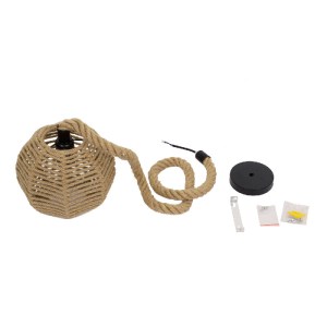 glo-00730-00730_9 GLOBOSTAR® MANDALA 00730 BOHO ΚΡΕΜΑΣΤΟ ΦΩΤΙΣΤΙΚΟ ΜΠΑΛΑ ΜΟΝΟΦΩΤΟ 1 X E27 IP20 ΜΠΕΖ ΣΧΟΙΝΙ -