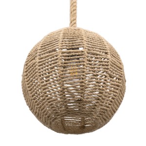 glo-00731-00731_6 GLOBOSTAR® MANDALA 00731 BOHO ΚΡΕΜΑΣΤΟ ΦΩΤΙΣΤΙΚΟ ΠΛΕΓΜΑ ΜΟΝΟΦΩΤΟ 1 X E27 IP20 ΜΠΕΖ ΣΧΟΙΝΙ 