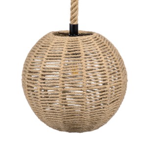 glo-00731-00731_7 GLOBOSTAR® MANDALA 00731 BOHO ΚΡΕΜΑΣΤΟ ΦΩΤΙΣΤΙΚΟ ΠΛΕΓΜΑ ΜΟΝΟΦΩΤΟ 1 X E27 IP20 ΜΠΕΖ ΣΧΟΙΝΙ 