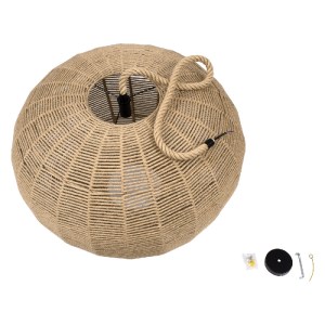 glo-00732-00732_8 GLOBOSTAR® MANDALA 00732 BOHO ΚΡΕΜΑΣΤΟ ΦΩΤΙΣΤΙΚΟ ΠΛΕΓΜΑ ΜΟΝΟΦΩΤΟ 1 X E27 IP20 ΜΠΕΖ ΣΧΟΙΝΙ 