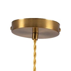 glo-00735-00735_7 GLOBOSTAR® SACHA 00735 VINTAGE ΚΡΕΜΑΣΤΟ ΦΩΤΙΣΤΙΚΟ ΚΑΜΠΑΝΑ ΜΟΝΟΦΩΤΟ 1 X E27 IP20 ΠΟΛΥΧΡΩΜΟ 