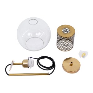 glo-00739-00739_8 GLOBOSTAR® AVERY 00739 ΜΟΝΤΕΡΝΟ ΚΡΕΜΑΣΤΟ ΦΩΤΙΣΤΙΚΟ ΜΠΑΛΑ ΜΟΝΟΦΩΤΟ 1 X E27 IP20 ΔΙΑΦΑΝΟ ΓΥΑ