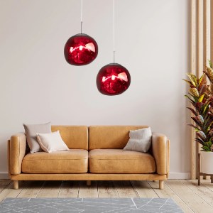 glo-00763-post_31_1 GLOBOSTAR® DIXAR 00763 ΜΟΝΤΕΡΝΟ ΚΡΕΜΑΣΤΟ ΦΩΤΙΣΤΙΚΟ ΑΝΑΡΤΗΣΗ ΜΟΝΟΦΩΤΟ 1 X E27 IP20 ΚΟΚΚΙΝΟ 