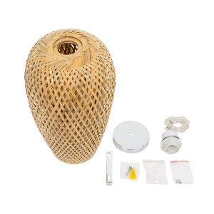 glo-00764-00764_8 GLOBOSTAR® SAN TROPEZ 00764 BOHO ΚΡΕΜΑΣΤΟ ΦΩΤΙΣΤΙΚΟ ΑΝΑΡΤΗΣΗ ΜΟΝΟΦΩΤΟ 1 X E27 IP20 ΜΠΕΖ ΞΥ