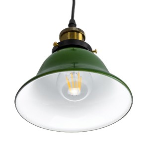 glo-00768-00768_5 GLOBOSTAR® LIBRARY 00768 VINTAGE ΚΡΕΜΑΣΤΟ ΦΩΤΙΣΤΙΚΟ ΚΑΜΠΑΝΑ ΜΟΝΟΦΩΤΟ 1 X E27 IP20 ΠΡΑΣΙΝΟ 