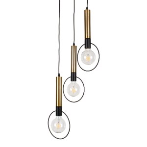 glo-00773-00773_3 GLOBOSTAR® OLVERO 00773 ΜΟΝΤΕΡΝΟ ΚΡΕΜΑΣΤΟ ΦΩΤΙΣΤΙΚΟ ΑΝΑΡΤΗΣΗ ΤΡΙΦΩΤΟ 3 X E27 IP20 ΜΑΥΡΟ & 