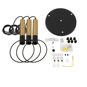 glo-00773-00773_6 GLOBOSTAR® OLVERO 00773 ΜΟΝΤΕΡΝΟ ΚΡΕΜΑΣΤΟ ΦΩΤΙΣΤΙΚΟ ΑΝΑΡΤΗΣΗ ΤΡΙΦΩΤΟ 3 X E27 IP20 ΜΑΥΡΟ & 