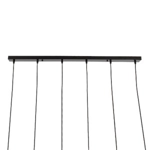 glo-00776-00776_6 GLOBOSTAR® OLVERO 00776 ΜΟΝΤΕΡΝΟ ΚΡΕΜΑΣΤΟ ΦΩΤΙΣΤΙΚΟ ΡΑΓΑ ΠΟΛΥΦΩΤΟ 6 X E27 IP20 ΜΑΥΡΟ & ΧΡΥ