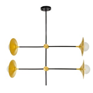glo-00779-00779_5 GLOBOSTAR® JOLIET 00779 ΜΟΝΤΕΡΝΟ ΦΩΤΙΣΤΙΚΟ ΟΡΟΦΗΣ ΠΛΕΓΜΑ ΠΟΛΥΦΩΤΟ 4 X G9 IP20 ΜΑΥΡΟ & ΧΡΥΣ