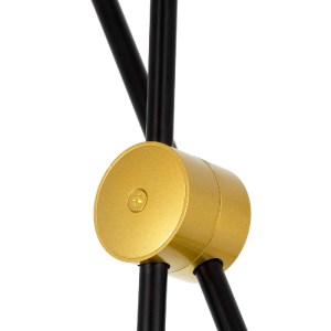 glo-00779-00779_8 GLOBOSTAR® JOLIET 00779 ΜΟΝΤΕΡΝΟ ΦΩΤΙΣΤΙΚΟ ΟΡΟΦΗΣ ΠΛΕΓΜΑ ΠΟΛΥΦΩΤΟ 4 X G9 IP20 ΜΑΥΡΟ & ΧΡΥΣ