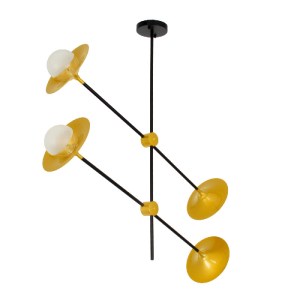 glo-00779-f7fabb_00779_0 GLOBOSTAR® JOLIET 00779 ΜΟΝΤΕΡΝΟ ΦΩΤΙΣΤΙΚΟ ΟΡΟΦΗΣ ΠΛΕΓΜΑ ΠΟΛΥΦΩΤΟ 4 X G9 IP20 ΜΑΥΡΟ & ΧΡΥΣ