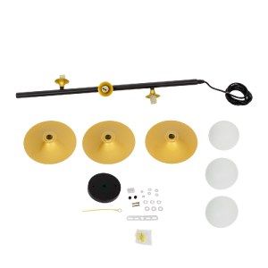 glo-00781-00781_10 GLOBOSTAR® JOLIET 00781 ΜΟΝΤΕΡΝΟ ΚΡΕΜΑΣΤΟ ΦΩΤΙΣΤΙΚΟ ΑΝΑΡΤΗΣΗ ΤΡΙΦΩΤΟ 3 X G9 ΜΑΥΡΟ & ΧΡΥΣΟ 
