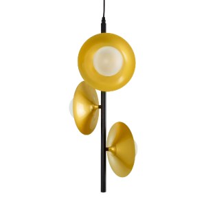 glo-00781-00781_4 GLOBOSTAR® JOLIET 00781 ΜΟΝΤΕΡΝΟ ΚΡΕΜΑΣΤΟ ΦΩΤΙΣΤΙΚΟ ΑΝΑΡΤΗΣΗ ΤΡΙΦΩΤΟ 3 X G9 ΜΑΥΡΟ & ΧΡΥΣΟ 
