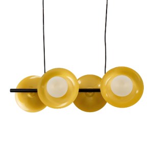 glo-00782-00782_4 GLOBOSTAR® JOLIET 00782 ΜΟΝΤΕΡΝΟ ΚΡΕΜΑΣΤΟ ΦΩΤΙΣΤΙΚΟ ΑΝΑΡΤΗΣΗ ΠΟΛΥΦΩΤΟ 4 X G9 ΜΑΥΡΟ & ΧΡΥΣΟ