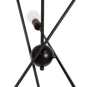 glo-00784-00784_8 GLOBOSTAR® ZANE 00784 ΜΟΝΤΕΡΝΟ ΦΩΤΙΣΤΙΚΟ ΟΡΟΦΗΣ ΠΛΕΓΜΑ ΠΟΛΥΦΩΤΟ 6 X E27 IP20 ΜΑΥΡΟ ΜΕΤΑΛΛΟ